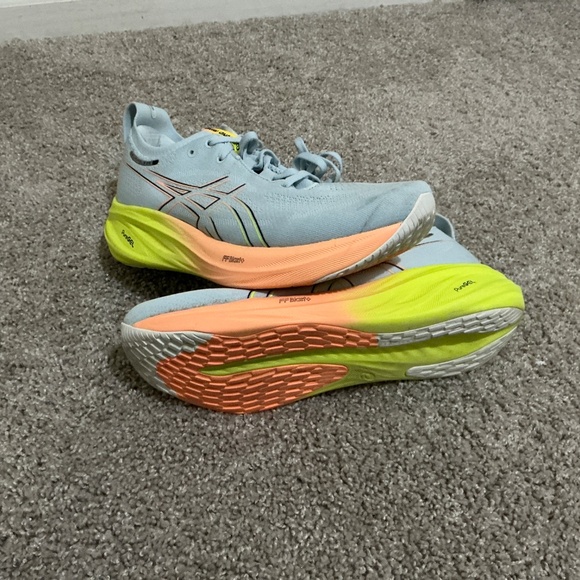 Asics gel nimbus 26 Paris Cool Grey safety yellow